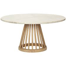 Tom Dixon Large Fan Table Natural 1 022 Liked On Polyvore Featuring Home Furniture Tabl Dining Table Marble Marble Side Tables Marble Top Accent Table
