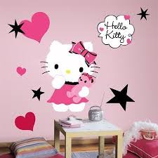From kids' accessories and bedrooms to the celeb. Hello Kitty Couture 20 Wall Decals Pink Black Room Decor Sticker Stars Heart Buy Online In Bahamas At Bahamas Desertcart Com Productid 23606056
