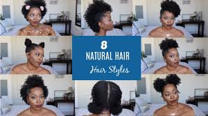 Going natural is extremely popular immediately with black women, but sometimes it isn't realistic for all. Natural Hair Styles For Short To Medium Hair 4b 4c Half Up Space Bun High Puff Post Big Chop Youtube