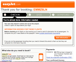 Easyjet Confirmation Email Booking Ads Day