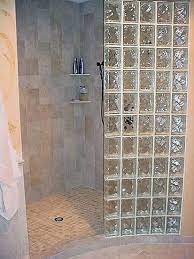 Constructing shower walls from glass blocks will let light into the shower while still affording a measure of privacy. Glass Block Wall Small Bathroom With Shower Glass Blocks Wall Glass Block Shower