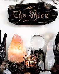 The Shire My New Favourite Altar Wall Accessory Thank You Alex Ily Theshire Lordoftherings Lotr Altar Crystals Witch Decor Witches Altar Witch Diy