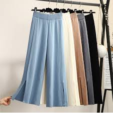 Check out our ankle pants pattern selection for the very best in unique or custom, handmade pieces from our patterns shops. Autumn Winter Womens Cashmere Blend Knitted Wide Leg Ankle Pants Elastic Waist Hem Split Loose Knit Trousers Blue Gray Khaki Pants Capris Aliexpress