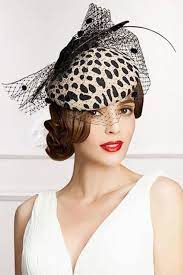 Vintage Leopard Wool Felt Pillbox Fascinator Hat With Veil Hats For Women Hat With Veil Fascinator Hat