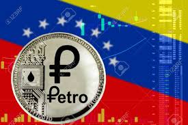 Coin Cryptocurrency Venezuela Petro On The Background Of The