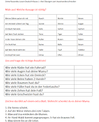 Mit anspruchsvollen transferfragen gemäß lehrplanplus und musterlösung. Grundschule Nachhilfe De Arbeitsblatt Deutsch Klasse 1 Sinnerfassendes Lesen