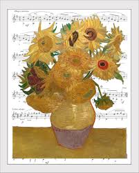 Ingo walter & rainer metzger, vincent van gogh, the complete paintings, cologne, 1990. Sunflowers In Flower Vase 1 Vincent Van Gogh Wall Picture 8x10 Art Print Vintage Nautical Home Decor Posters Prints Universitasfundacion Home Garden
