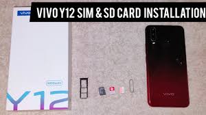 Vivo Y12 How To Insert Sim Card Sd Card In Vivo Y12 Youtube