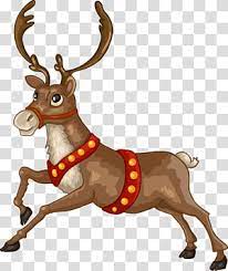 Santa Claus Reindeer Christmas Card Illustration Christmas Reindeer Transparent Background Png Clipa Reindeer Drawing Deer Cartoon Christmas Card Illustration