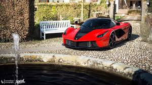 Red and black ferrari car. Laferrari Goes All Stendhal With Red And Black Partial Wrap By Jd Customs Autoevolution
