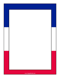 Celebrate France With This Printable Border Made Up Of The French Flag Free To Download And Print France Flag Border Printable Border