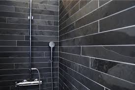 The Beauty Of Natural Slate Tiles Slate Bathroom Bathroom Wall Tile Design Slate Bathroom Tile