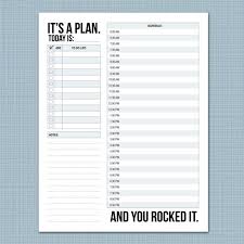 It S A Plan Daily Schedule Printable Sheet Etsy Daily Schedule Printable Schedule Printable Planner Template