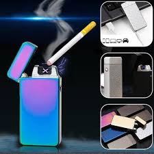 Double Arc Windproof Electronic Usb Rechargeable Lighter Electric Lighter Rechargeable Light Usb