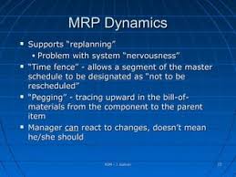 Nervousness In Mrp: Theoretical Perspectives And Real Manufacturing Case  Studies
