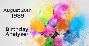 Also month calendars in 1989 including week numbers can be viewed at any time by clicking on one of the above months. August 20 1989 Horoscope And Zodiac Sign Meanings