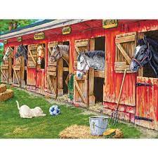 Find all of your favorite puzzles today, and buy jigsaw puzzles online right here at jigsaw jungle international inc. The Boy S Team 300 Large Piece Jigsaw Puzzle Painting Horse Diamond Painting Painting