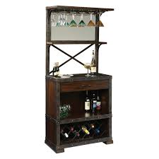 Howard Miller Red Mountain Wine Bar Cabinet Wine Cabinets Rustic Hardwood Bar Cabinet