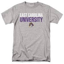 Amazon.com: East Carolina University ECU Official Stacked Unisex Adult  T-Shirt, Athletic Heather, Small : Sports & Outdoors