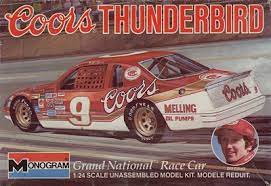 Bolt the mounts on to the roof. Monogram Nascar 1984 1985 Thunderbird