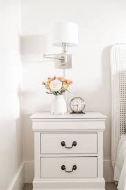 I used sico kitchen and cabinet paint, that i got at lowes and it seems to hold up. Our Guest Bedroom Reveal Fraiche Living