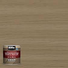 Behr Premium 8 Oz St 121 Sandal Semi Transparent Waterproofing Exterior Wood Stain And Sealer Sample