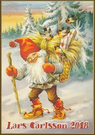 2021 Wall Calendar 12 Pages A4 Winter Gnomes Dwarf Lars Carlsson Vintage M710 Christmas Art Vintage Christmas Cards Gnomes
