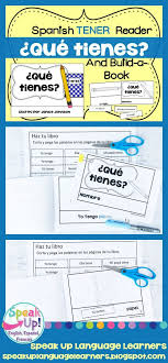 Que Tienes Spanish Verb Tener School Object Reader Build A Book Learn Another Language Spanish Verbs French Verbs