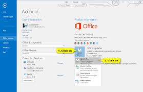 Under product information, you'll find your office product name and, in some cases, the full version number. Check For Updates In Office 2016 And Office 2019 For Windows Tutorials