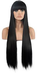 This almond oil remedy is a natural way to straighten hair at home. Fashion Diy Beautiful Black Long Straight Hair Full Wigs Cosplay Party Price From Jumia In Nigeria Yaoota