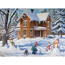 Bits And Pieces Jigsaw Puzzles 1000 Pieces Making New Friends 1000 Piece Jigsaw Puzzle Jigsaw Puzzles Bits And Pieces Christmas Paintings Winter Painting Christmas Art