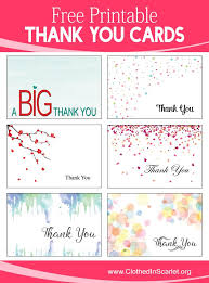 10 Creative Ways To Thank Your Clients And Customers Free Printables Clothed In Scarlet Printable Thank You Cards Printable Thank You Notes Business Thank You Cards