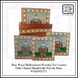 Shisham wood multicolored wooden tea coaster set
