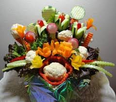 Veggie Bouquet Fun For Potlucks Edible Arrangements Food Carving Vegetable Bouquet