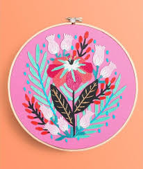 Embroidery flower design for free border. 26 Embroidery Patterns That You Can Start Sewing Today