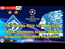 Fifa 21 is the only place you can experience exclusive access to the world's biggest competitions including the uefa champions league, uefa europa league, conmebol libertadores, conmebol sudamericana, premier league, bundesliga, and laliga santander. Fc Dynamo Kiev Vs Kaa Gent 2020 21 Uefa Champions League Qualifying Play Offs Predictions Fifa 20 Youtube