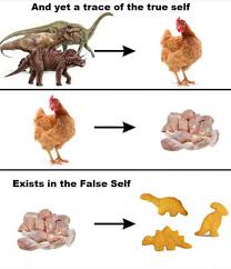 I saw some dinosaur shaped chicken nuggets in a magazine. Lisa Schaeffer On Twitter Or As Wonderfully Explained In This Dinosaur Chicken Nugget Meme
