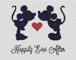 Silhouette cross stitch patterns wedding. Pin On Mickey Minnie Donald Daisy Goofy And Pluto Cross Stitch