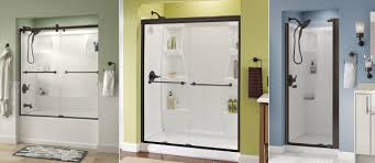 Placed behind the bathroom vanities and mirrors, it gives the room a modern feel. Bronze Shower Doors An Overview And Guide To This Type Of Shower Door Delta Shower Doors