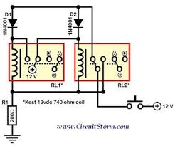 Relay Toggle Switch Schematic Circuit Diagram Circuit Diagram Toggle Switch Custom Computer