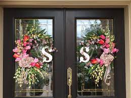 Both Wreaths For Double Doors Sommerkranze Sommer Turkranze Adventskranz