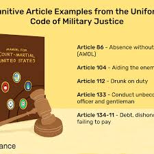 Punitive Articles Of The Ucmj Articles 77 134