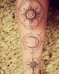 Star Moon And Sun Tattoo Sun Tattoos Sun Tattoo Tattoos