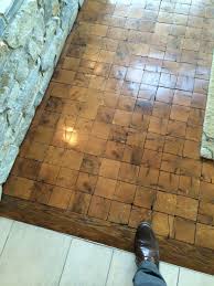 End Grain Wood Tile Floor Has A Nice Sense Of Depth To It Flooring End Grain Flooring Wood Tile
