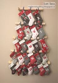 Advent Mini Stocking Calendar Tutorial Night Owl Quilting Dye Works Blo Christmas Advent Calendar Diy Christmas Advent Calendar Homemade Advent Calendars