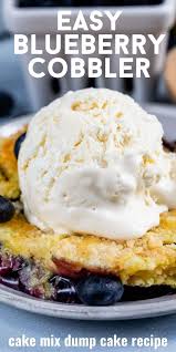 Easy Blueberry Cobbler Recipe Dump Cake Crazy For Crust Recipe In 2020 Blueberry Cobbler Blueberry Cobbler Recipes Recipes