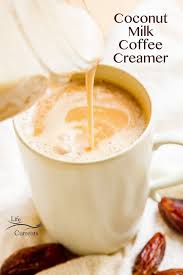 Coconut Milk Coffee Creamer This Creamer Is Vegan Gluten Free Paleo Friendly No Processed Sugar Coconut Milk Coffee Coffee Creamer Recipe Dairy Free Coffee