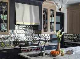 Since kitchens have become prime real estate within the home, they are now stylized to reflect the when considering mirror tiles, cristina miguelez, remodeling specialist for fixr , says, advantages would include increasing light and making the room. Mirrored Picket Backsplash Tiles Contemporary Kitchen