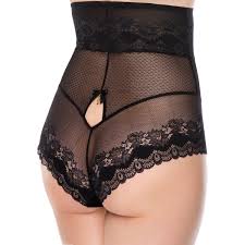 Livraison rapide produits de qualité à petits prix aliexpress : Culotte Taille Haute Ouverte Grande Taille Exclusive Line D Ulla Dessous