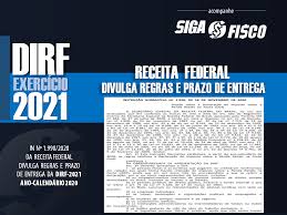 Com o prazo do imposto de renda 2021 prorrogado, como ficam as restituições? Dirf 2021 Receita Federal Divulga Regras